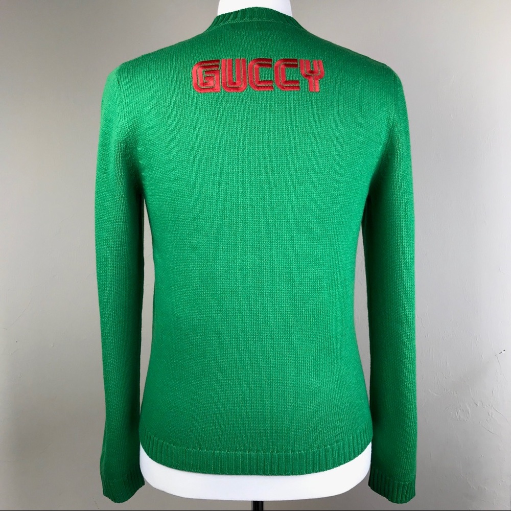 Gucci Green Bugs Bunny Wool Sweater Sega Guccy - Picture 2 of 8